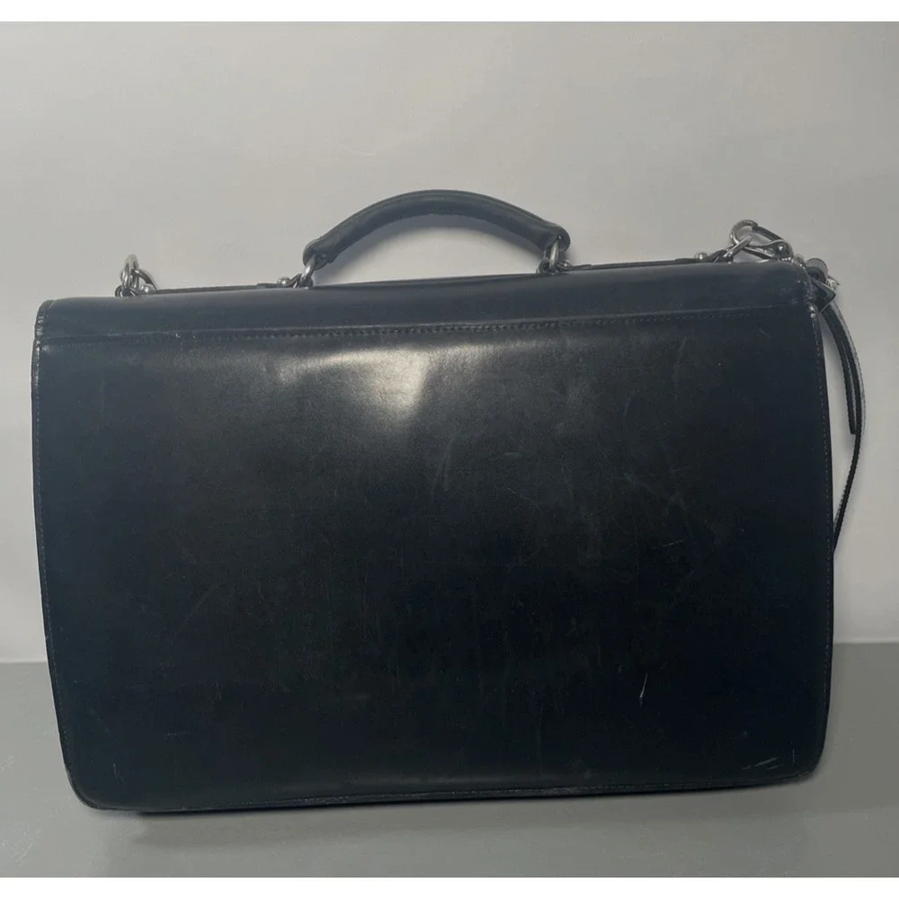 Black Leather Executive Professional Briefcase by Jack Georges
